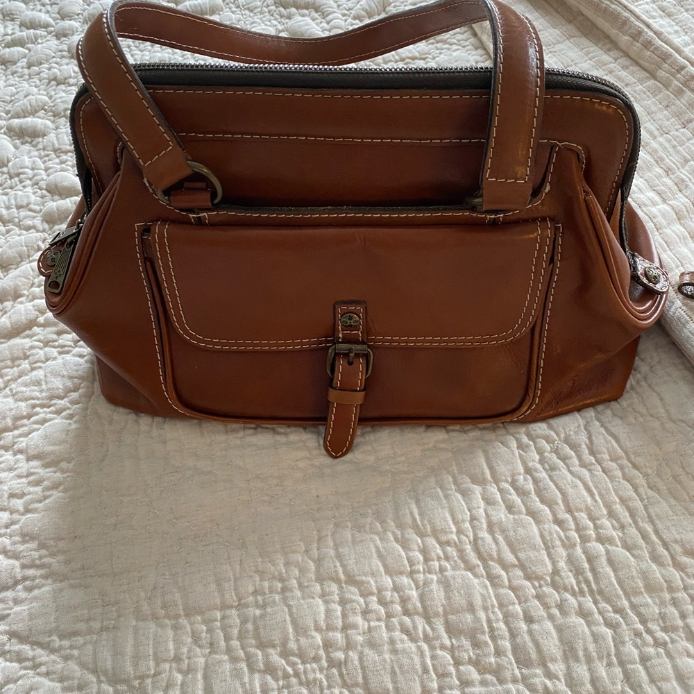 Patricia Nash burnished brown Imitation Doctor Bag.